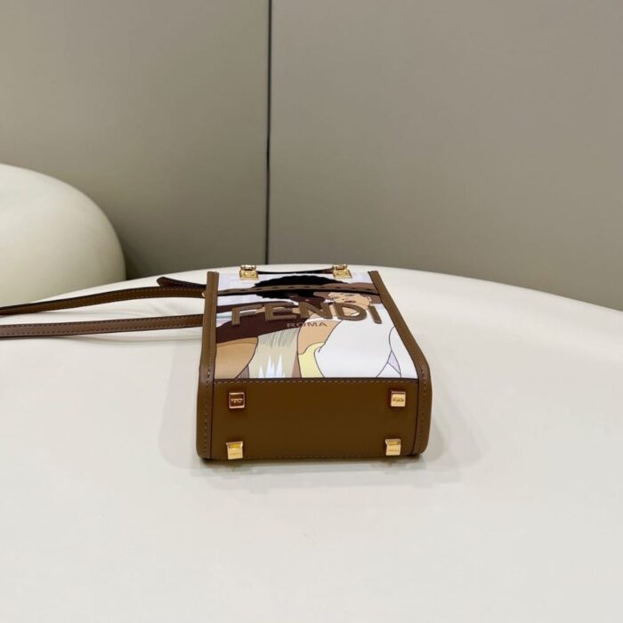 Fendi Sunshine Mini Bag Brown 18cm - Image 4