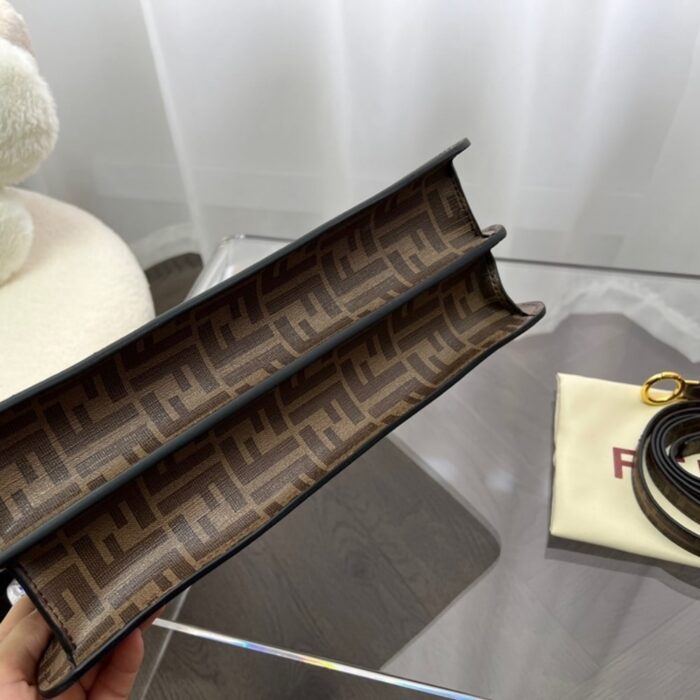 Fendi Peekaboo Bag Brown 33cm 8BN244AJGOF1HB5 - Image 5
