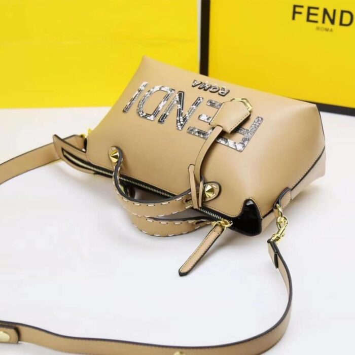 Fendi By The Way Bag Light Brown 27cm 8BL146AHMMF1FEO - Image 5