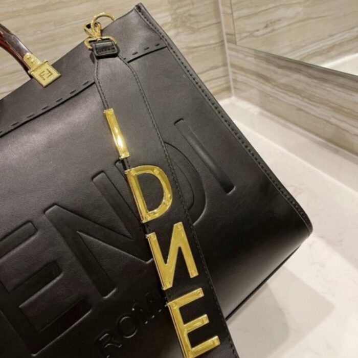 Fendi Sunshine Large Bag Black 41cm 8BH372ABVLF0KUR - Image 5