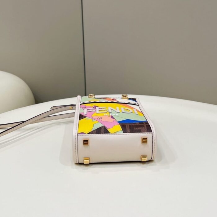 Fendi Sunshine Mini Bag White 18cm - Image 5