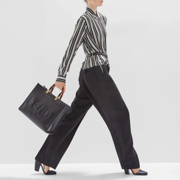 Fendi Sunshine Large Bag Black 41cm 8BH372ABVLF0KUR - Image 6