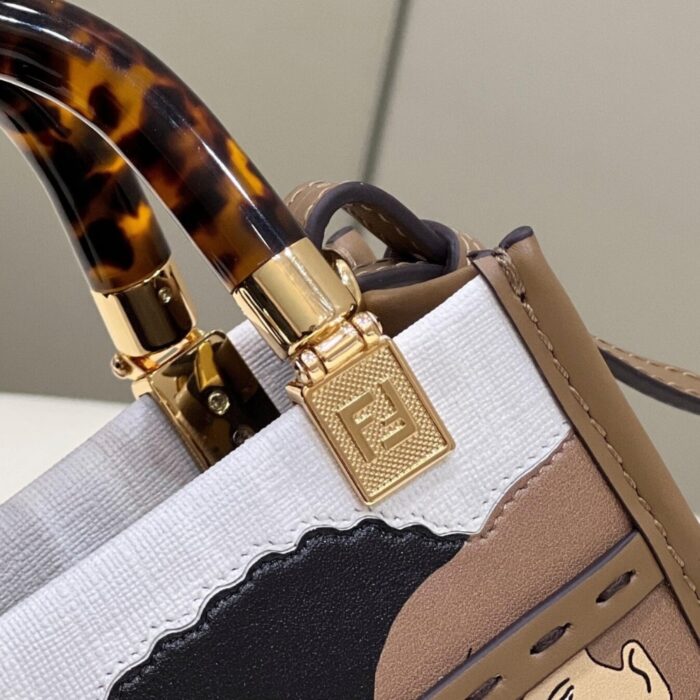 Fendi Sunshine Mini Bag Brown 18cm - Image 6