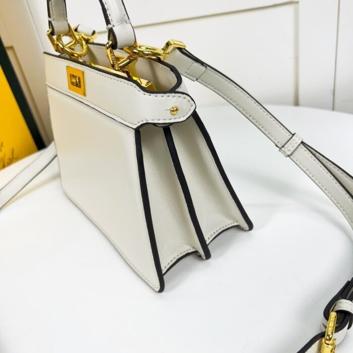 Fendi Peekaboo ISeeU Petite Bag White 20cm 8BN335ABVEF0QVL - Image 3