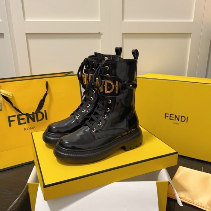 Fendi Graphy Biker Boots - Image 2