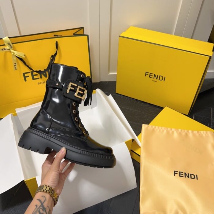 Fendi Graphy Biker Boots - Image 7
