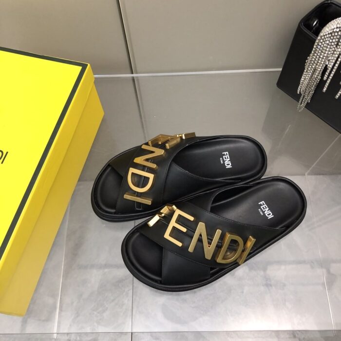 Fendi Fendigraphy Slides Black 8X8289AI1RF1H1K - Image 8
