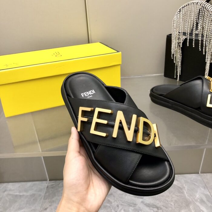 Fendi Fendigraphy Slides Black 8X8289AI1RF1H1K - Image 3