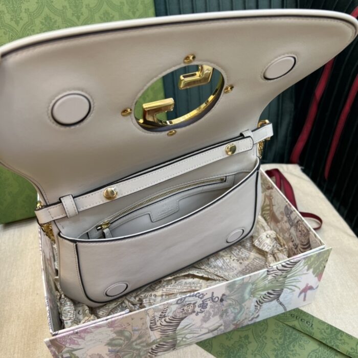 Gucci Blondie Small Shoulder Bag White 28cm 699268 UXX0G 9022 - Image 7