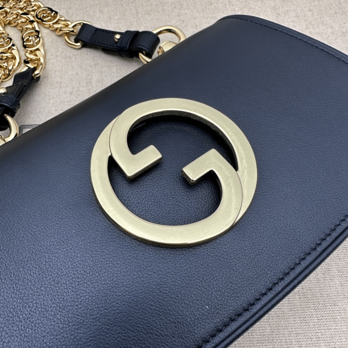 Gucci Blondie Mini Shoulder Bag Black 21cm 724645 UXX0G 1000 - Image 6
