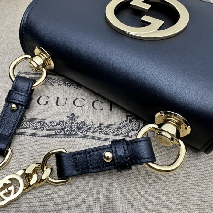 Gucci Blondie Mini Shoulder Bag Black 21cm 724645 UXX0G 1000 - Image 7