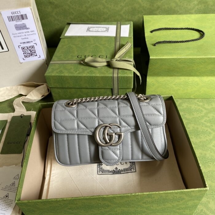 Gucci Marmont Mini Bag Grey 23 cm 446744 UM8AN 1711 - Image 2