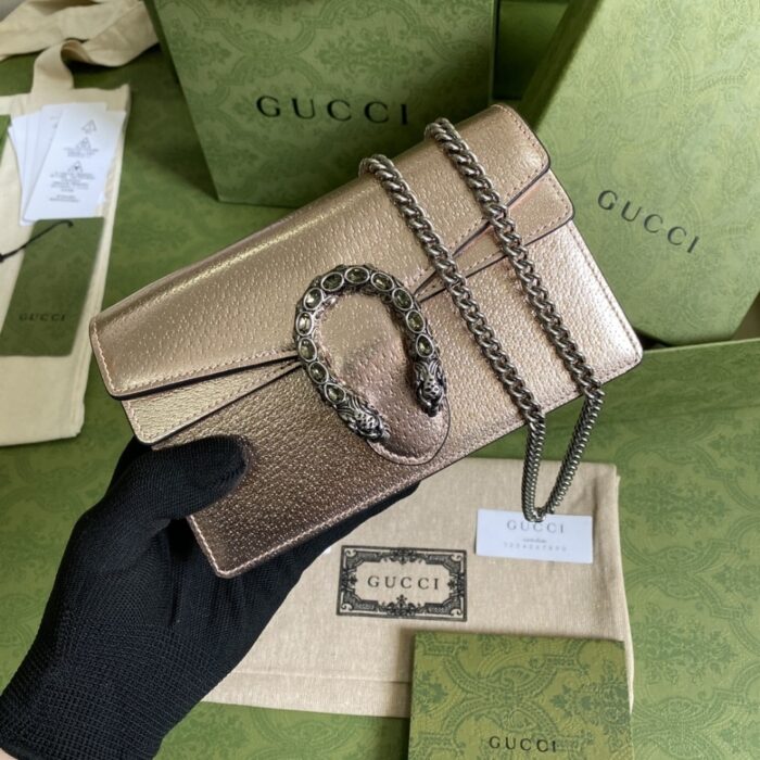 Gucci Dionysus Super Mini Bag Gold 16.5 cm 476432 1TRBN 8089 - Image 2