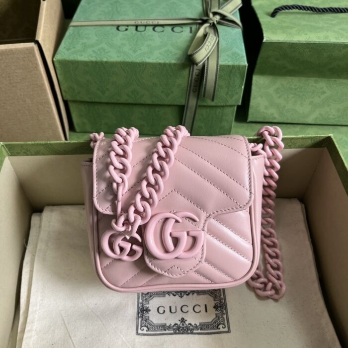 Gucci Marmont Belt Bag Pink 12.5 cm 739599UM8KV 5909 - Image 2