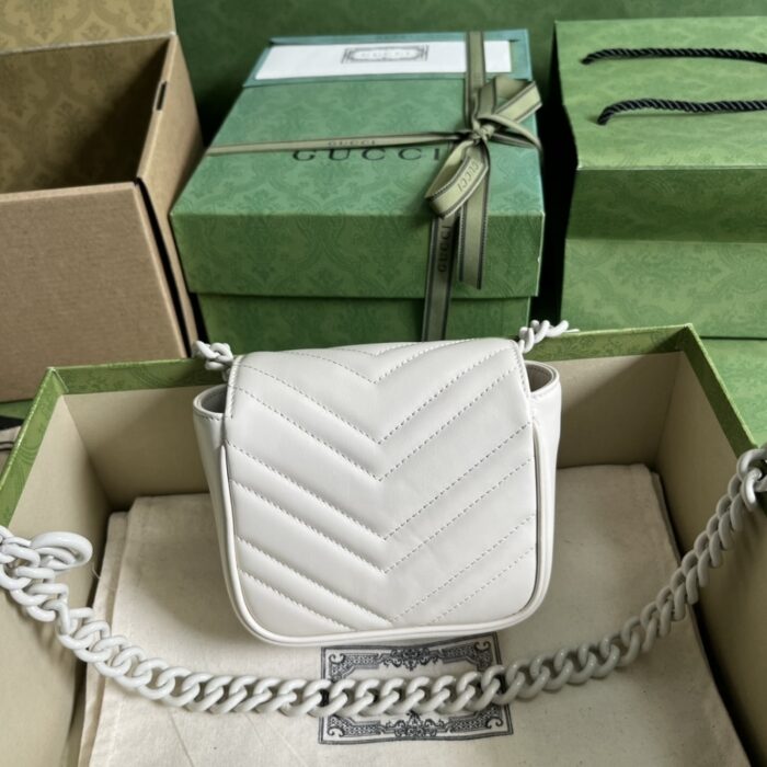 Gucci Marmont Belt Bag White 12.5 cm 739599 AABZL 9022 - Image 3