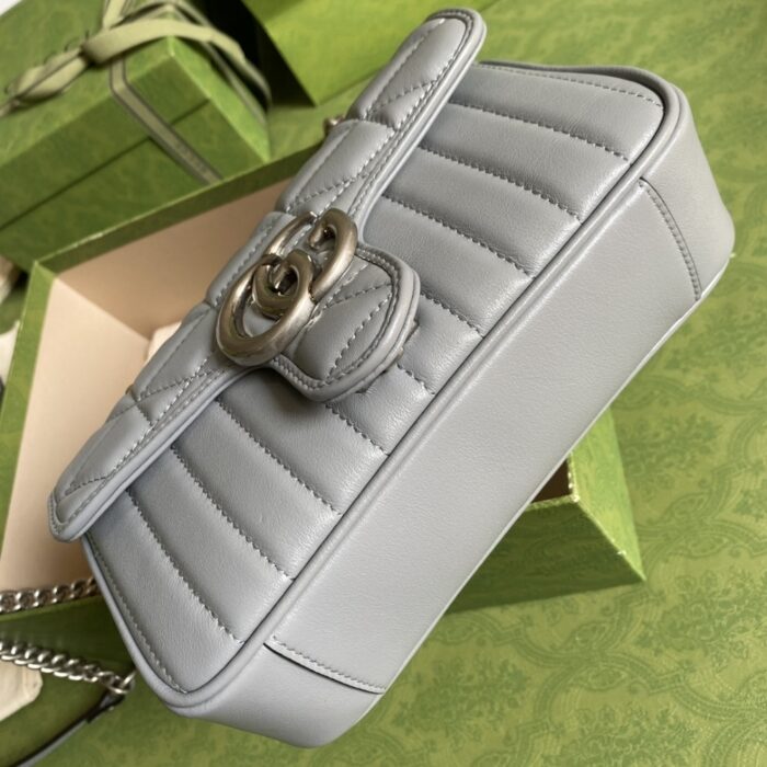 Gucci Marmont Mini Bag Grey 23 cm 446744 UM8AN 1711 - Image 4