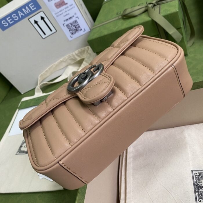Gucci Marmont Mini Bag Beige 23 cm 446744 UM8AN 2754 - Image 4