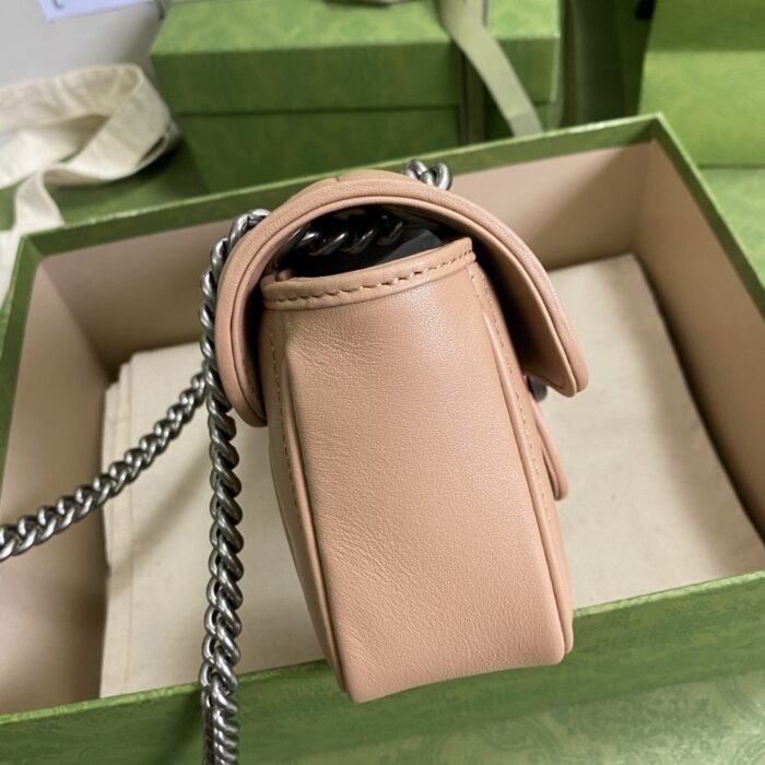 Gucci Marmont Mini Bag Beige 23 cm 446744 UM8AN 2754 - Image 5