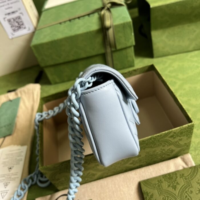 Gucci Marmont Bag Blue16.5 cm 699757 UM8KV 4928 - Image 5