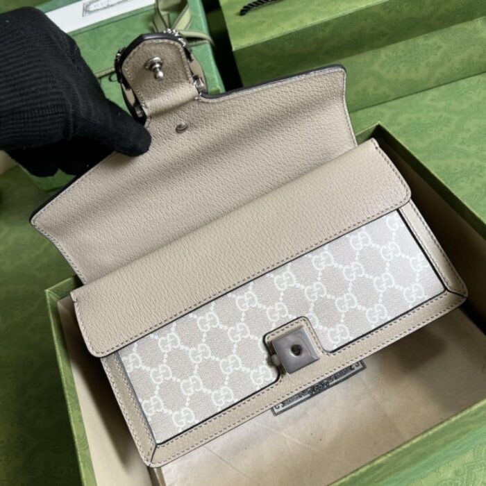 Gucci Dionysus Small Bag Beige and White 25 cm 499623 UULBN 9683 - Image 6