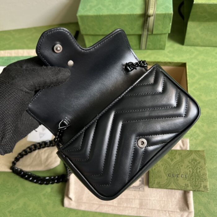 Gucci Marmont Bag Black 16.5 cm 699757 UM8KV 1000 - Image 7
