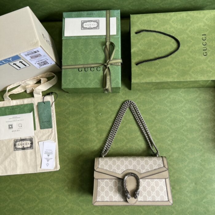 Gucci Dionysus Small Bag Beige and White 28 cm - Image 8