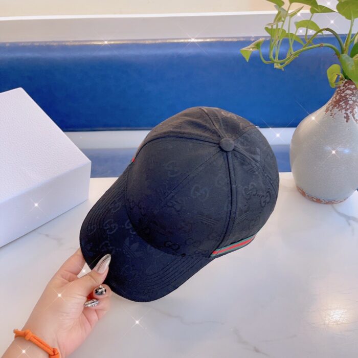 Gucci X Adidas Baseball Cap Hat Black - Image 2
