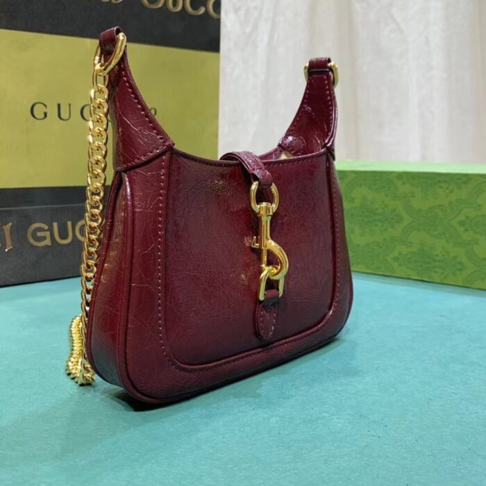 Gucci Jackie Notte Mini Bag Rosso Ancora Red 19cm 782889 0P50G 6207 - Image 4