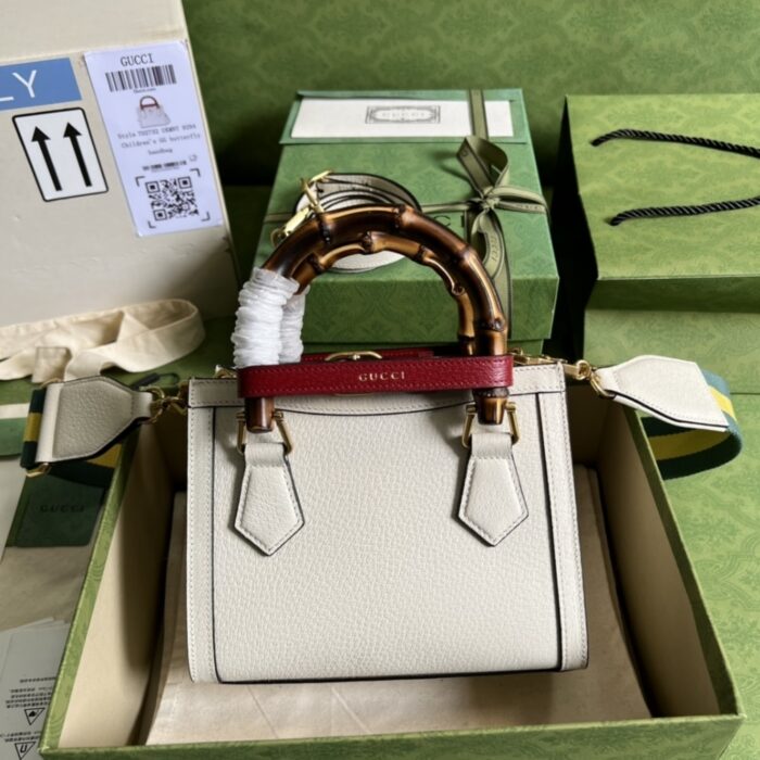 Gucci Diana Tote Bag White 20cm ‎‎702732 U3ZDT 9244 - Image 3