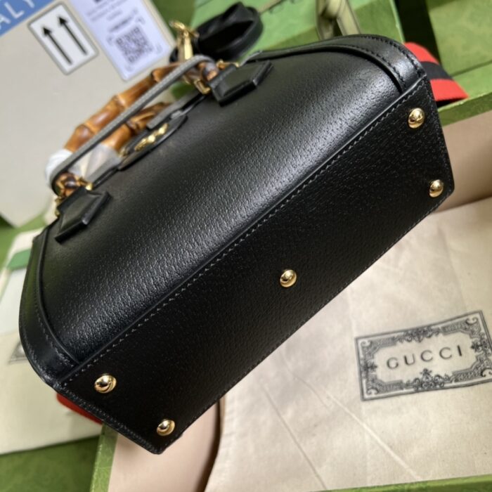 Gucci Diana Tote Bag Black 20cm 702732 U3ZDT 1073 - Image 5