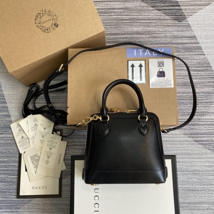 Gucci Horsebit 1955 Bag Black 20cm 640716 0YK0G 1000 - Image 3