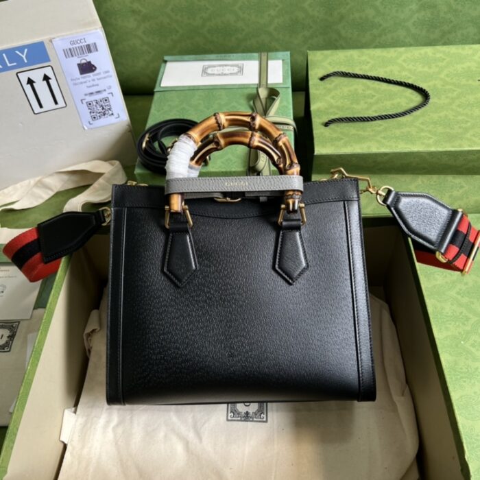 Gucci Diana Tote Bag Black 27cm ‎702721 U3ZDT 1073 - Image 3