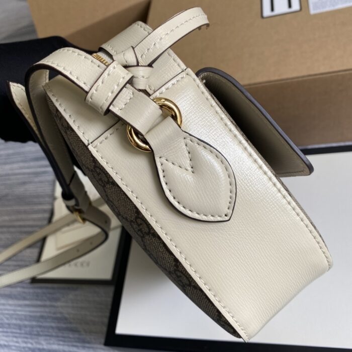 Gucci Horsebit 1955 Bag Beige White 22.5cm 645454 92TCG 9761 - Image 6