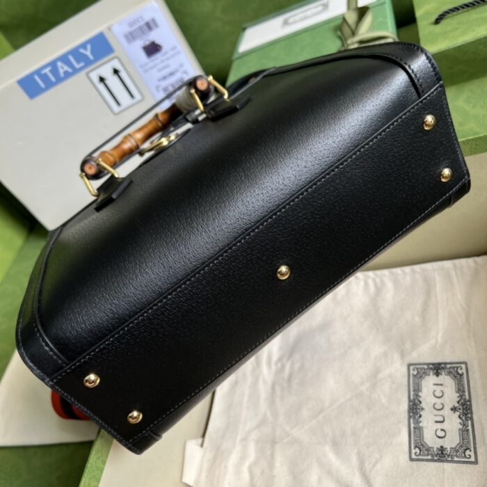 Gucci Diana Tote Bag Black 27cm ‎702721 U3ZDT 1073 - Image 4