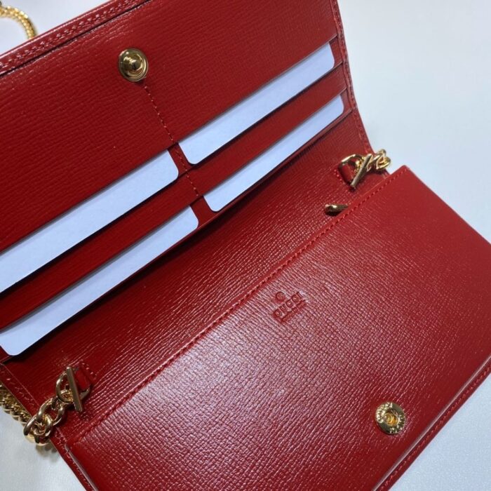 Gucci Horsebit 1955 Wallet Red Brown 19cm 621892 FAD6L 9756 - Image 5