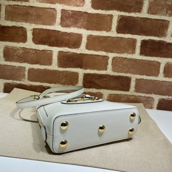Gucci Horsebit 1955 Bag White 20cm - Image 5
