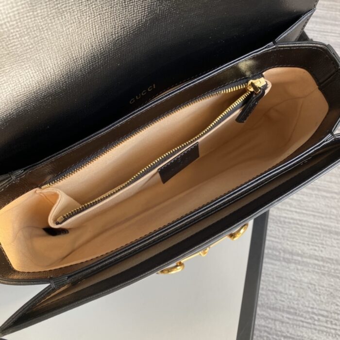 Gucci Horsebit 1955 Bag Black 25cm 602204 1DB0G 1000 - Image 6