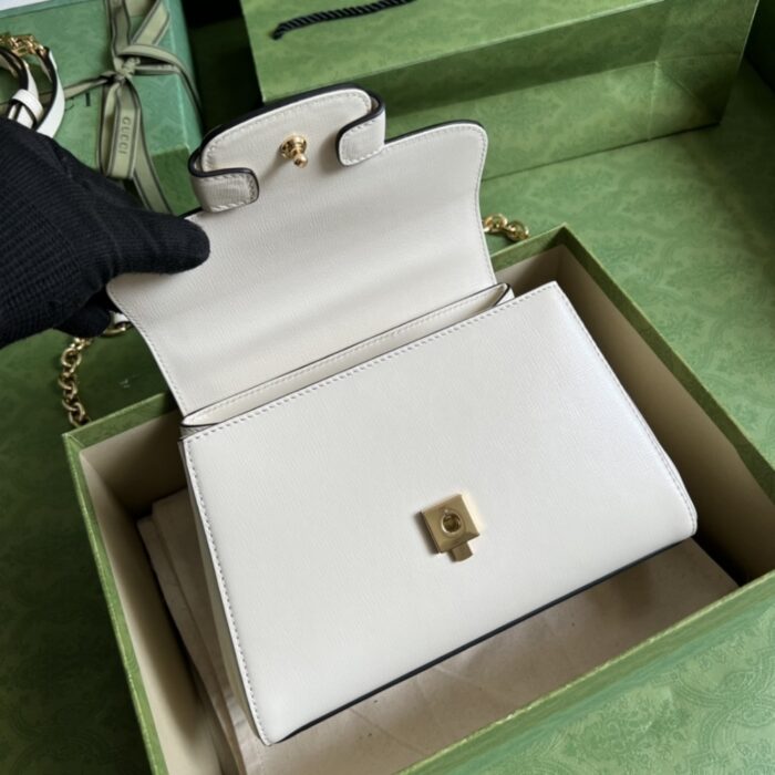 Gucci Horsebit 1955 Bag 22cm White ‎703848 AAA7G 9022 - Image 7