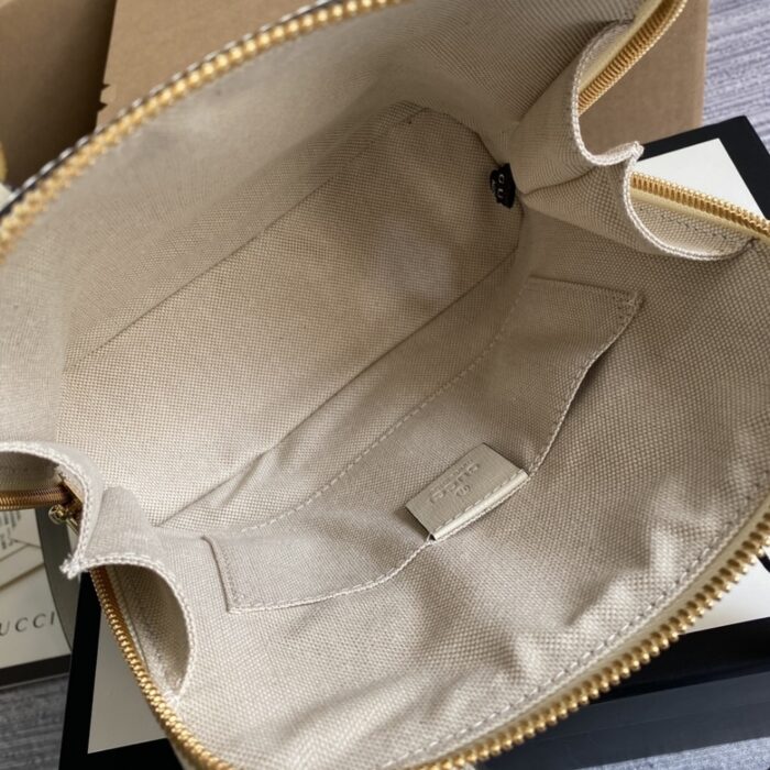 Gucci Horsebit 1955 Bag White 20cm 640716 0YK0G 9022 - Image 7