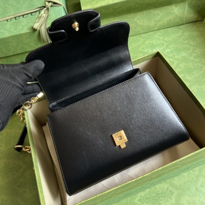 Gucci Horsebit 1955 Bag 22cm Black 703848 AAA7G 1000 - Image 6
