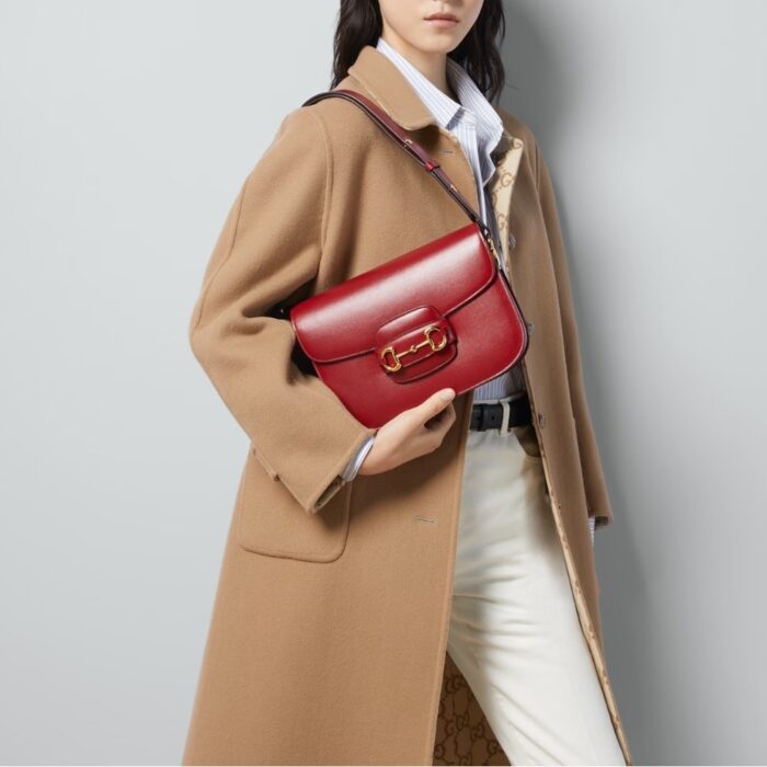 Gucci Horsebit 1955 Bag Red 25cm 602204 1DB0G 6638 - Image 7