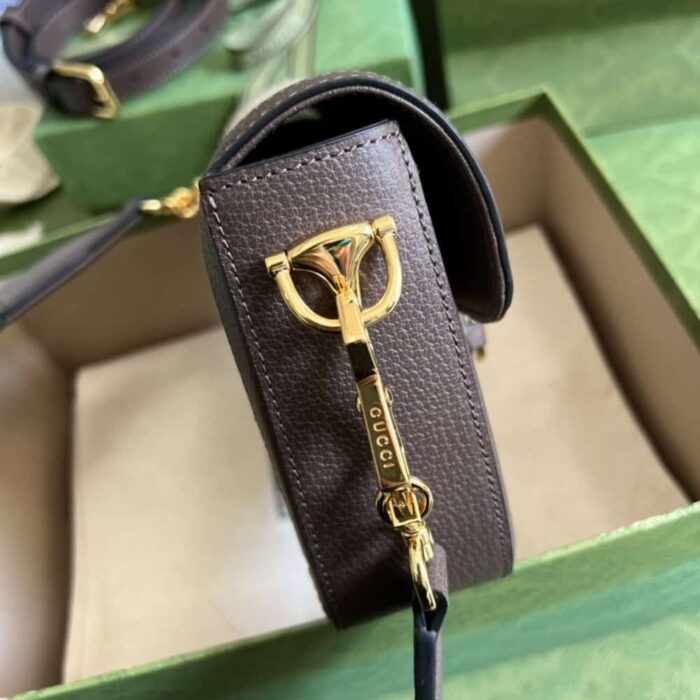 Gucci Horsebit 1955 Mini Bag Brown 20.5cm  ‎658574 UKMDG 2570 - Image 5