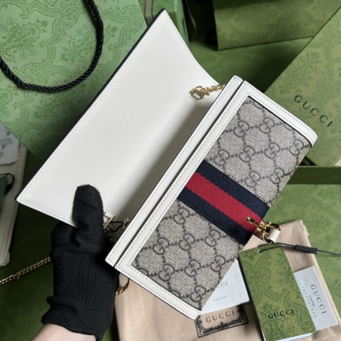 Gucci Jackie 1961 Chain Wallet Beige 19 cm - Image 6
