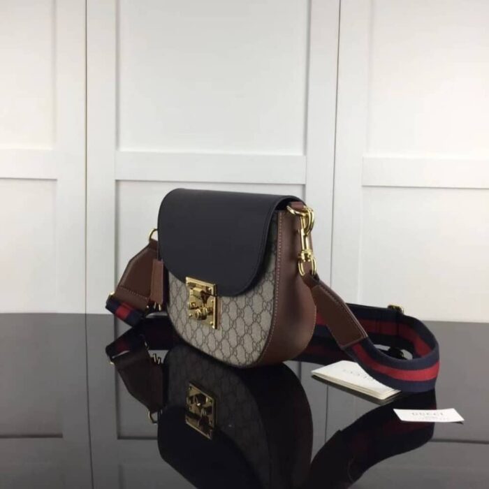 Gucci Padlock Bag 25cm Black Brown 453189 - Image 2