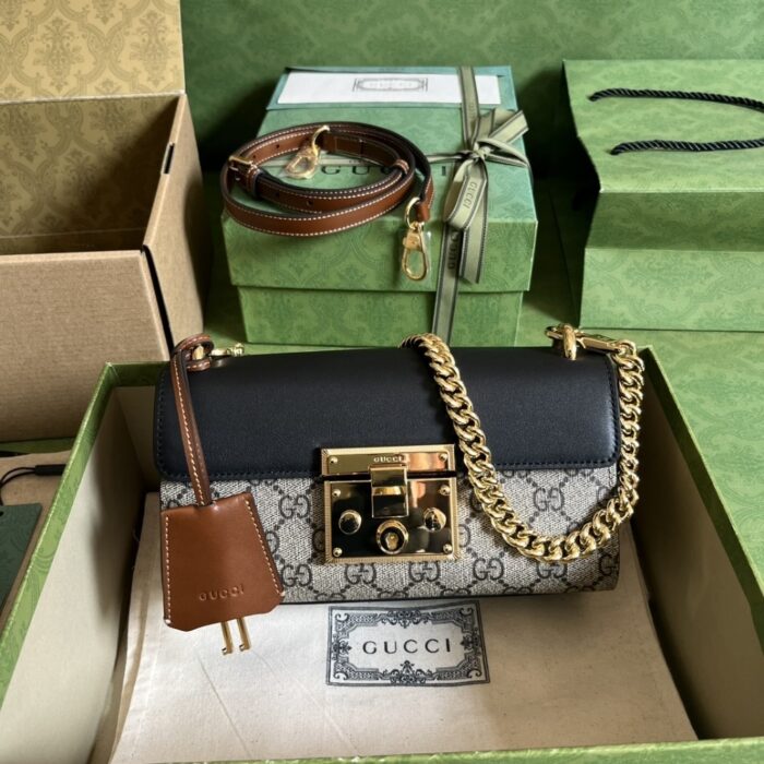 Gucci Padlock ‎Bag 22cm Black Brown 735103 KLQJG 9785 - Image 2