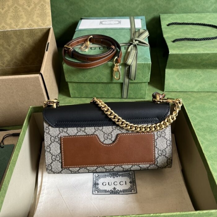 Gucci Padlock ‎Bag 22cm Black Brown 735103 KLQJG 9785 - Image 3