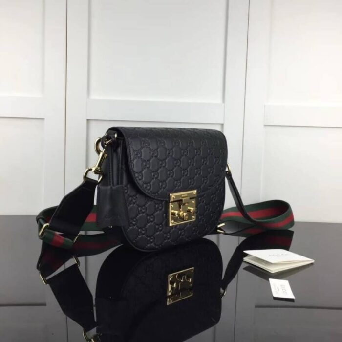 Gucci Padlock Bag 25cm Black 453189 - Image 3