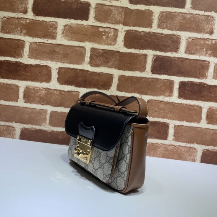 Gucci Padlock ‎Bag 21cm Black Brown 658487 2ZGAG 9785 - Image 4