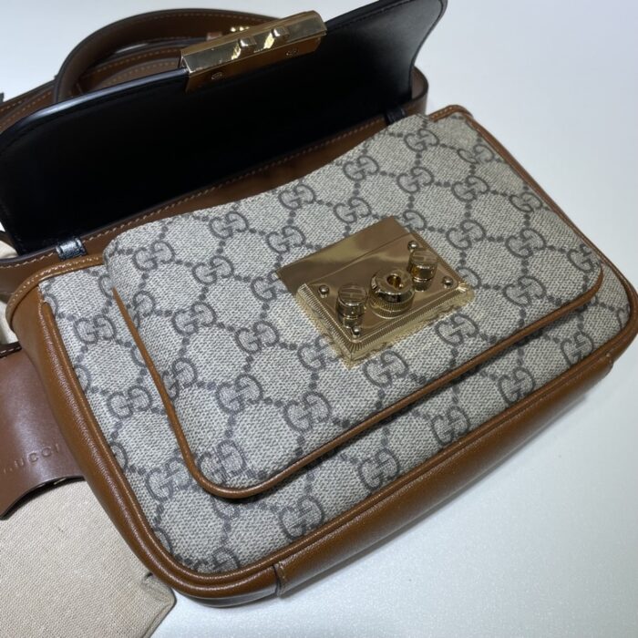 Gucci Padlock ‎Bag 21cm Black Brown 658487 2ZGAG 9785 - Image 5