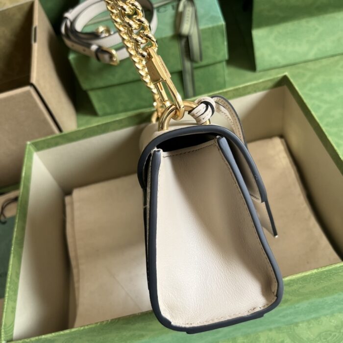 Gucci Padlock ‎Bag 22cm Beige White 735103 FABLH 9897 - Image 5